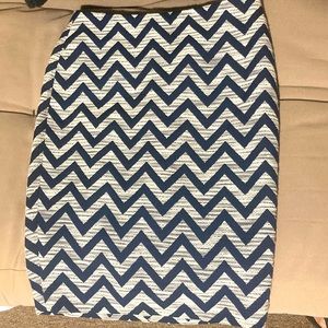The Limited Blue and White pattern business casual skirt NWT Size 4T (tall).